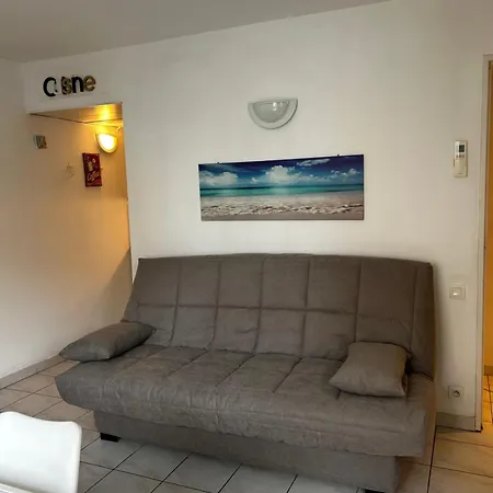 Joli Port Azur Climatisé à Golfe -juan En Front De